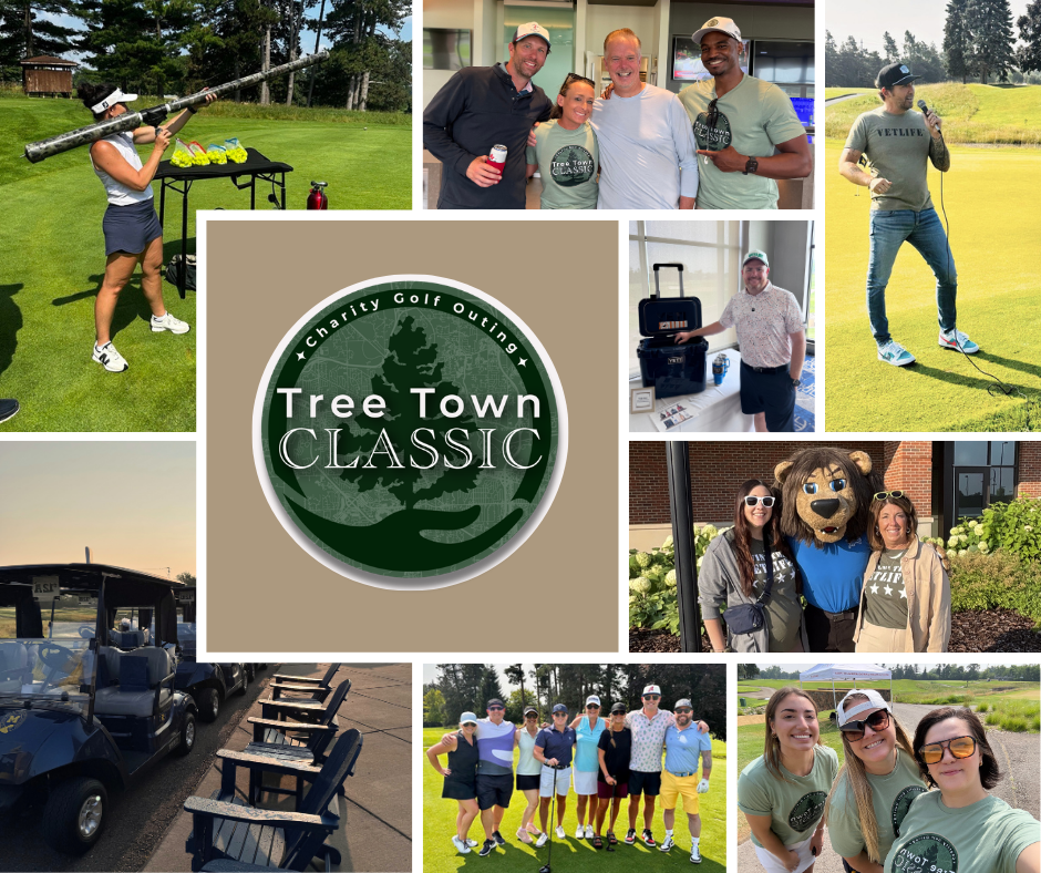 Collage of Tree Town Classic attendees