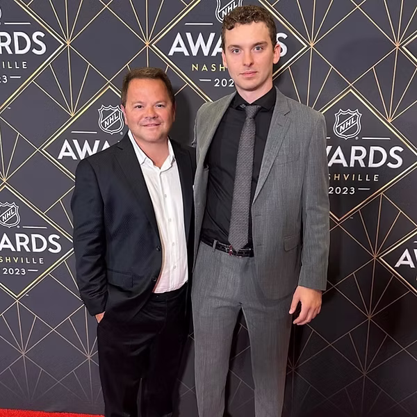 Dan Milstein at NHL awards in Nashville
