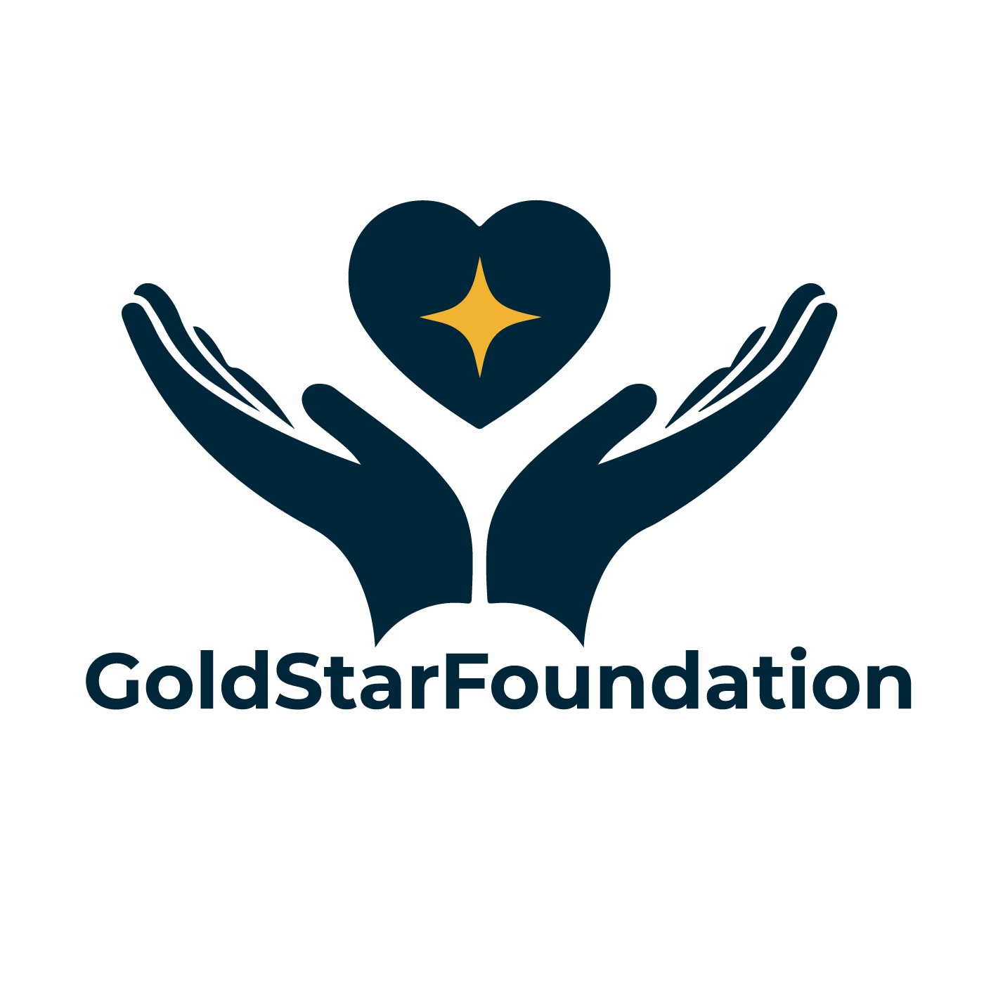 Gold Star Foundation - hands holding a heart with a gold star