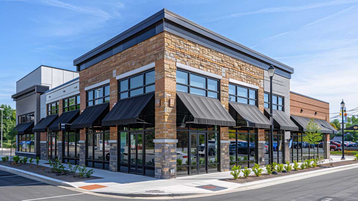 Commercial storefront after a successful closing