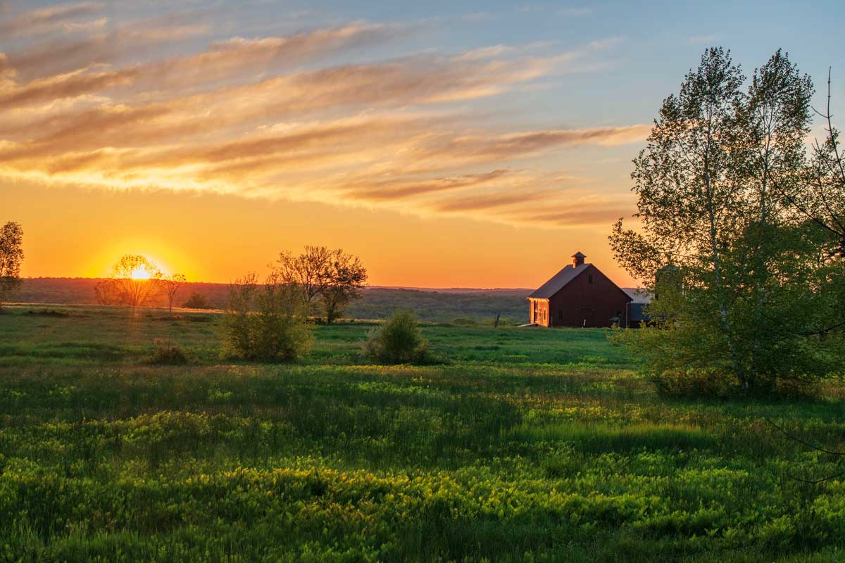 Farmhouse on a rural property